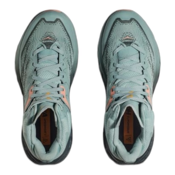 HOKA WOMEN'S SPEEDGOAT MID 5 GTX | AGAVE / SPRUCE- Size 6 - Picture 3 of 9